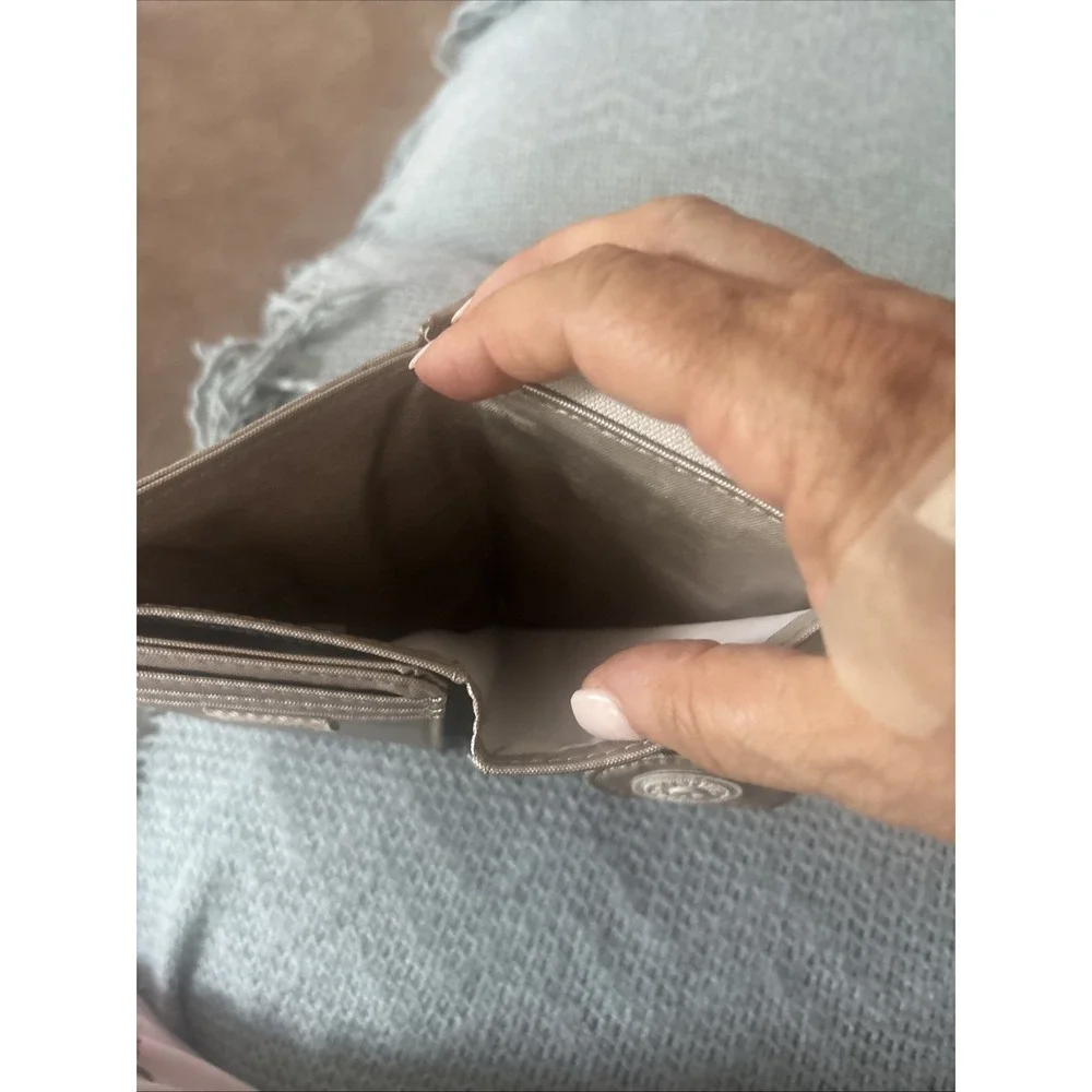 Silver Kipling Wallet- Shiny Chic Versatile